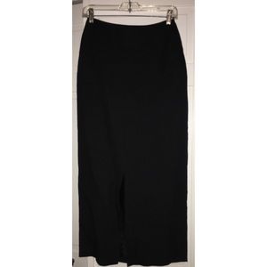 Harold’s black tie mermaid skirt - front slit (2)